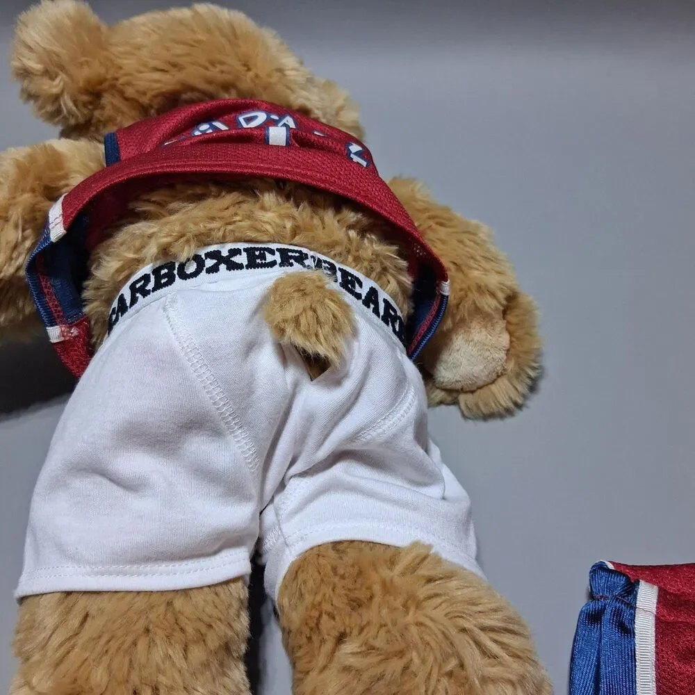 Build-A-Bear Workshop Brown Teddy Bear in NBA Jersey 1 and Boxers Outfit